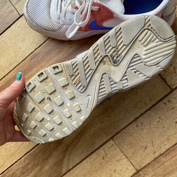 Nike White and Pink Sneakers Low-Top Lace-Up - Picture 4 of 6